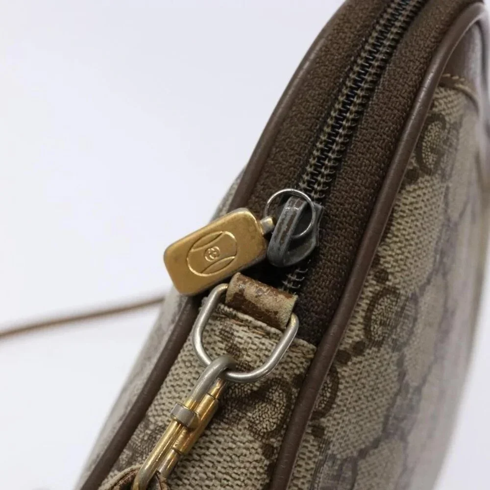 GUCCI GG Supreme Shoulder Bag PVC Beige Gold 114291 Auth 137544 - Picture 10 of 16